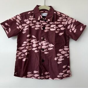 Ava Sky / Fighting Eels boys button down, Shirt Hunter size 2T, NWT